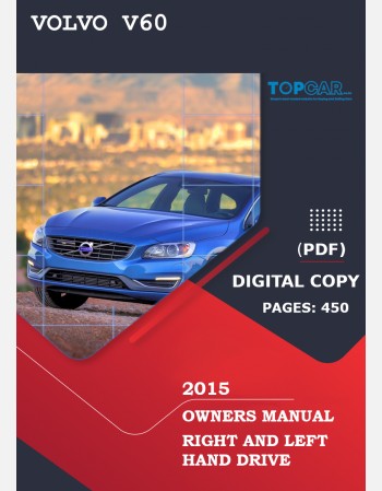 volvo v60 2015 owners manual lhd&rhd